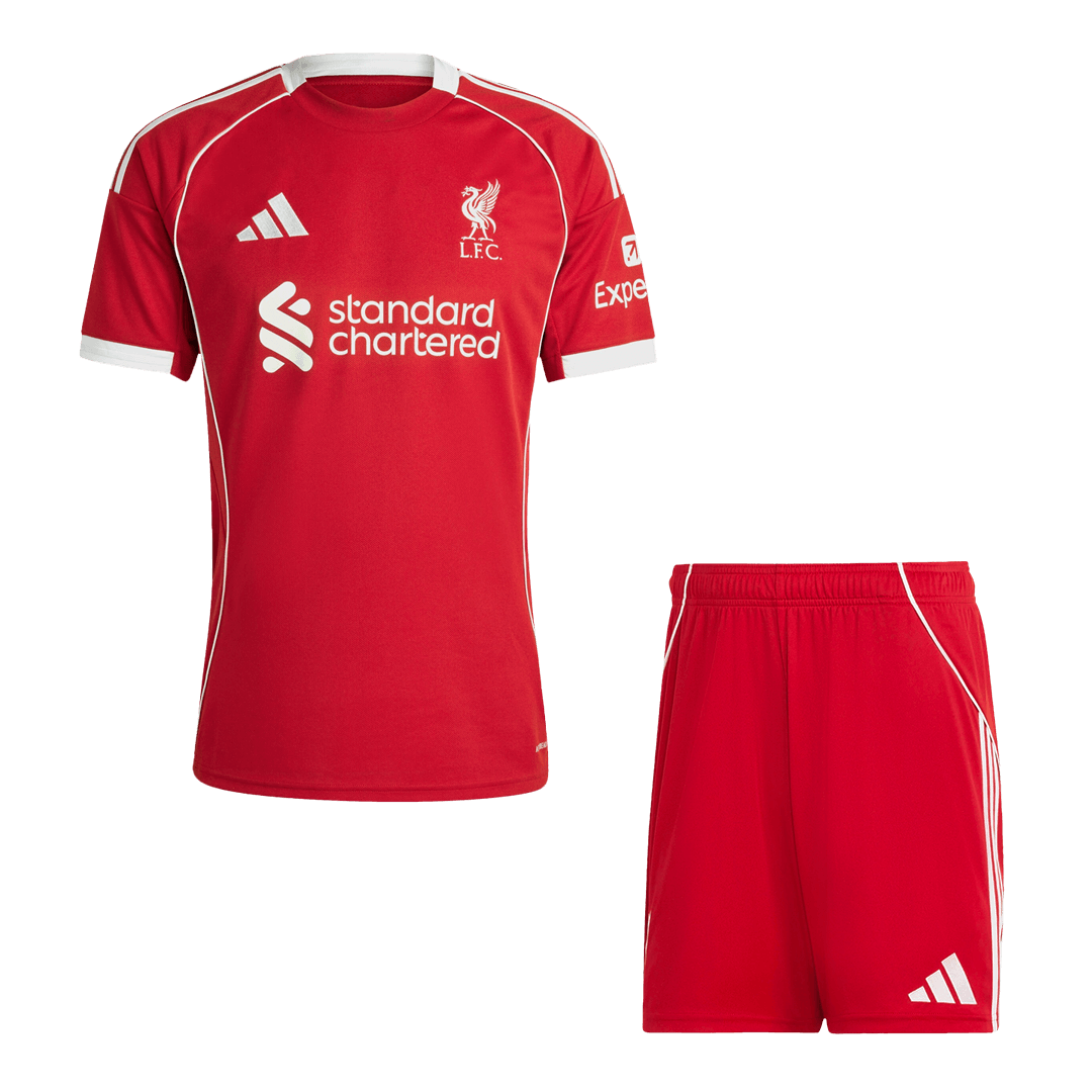 Liverpool Home Soccer Uniform Kits 2025/26