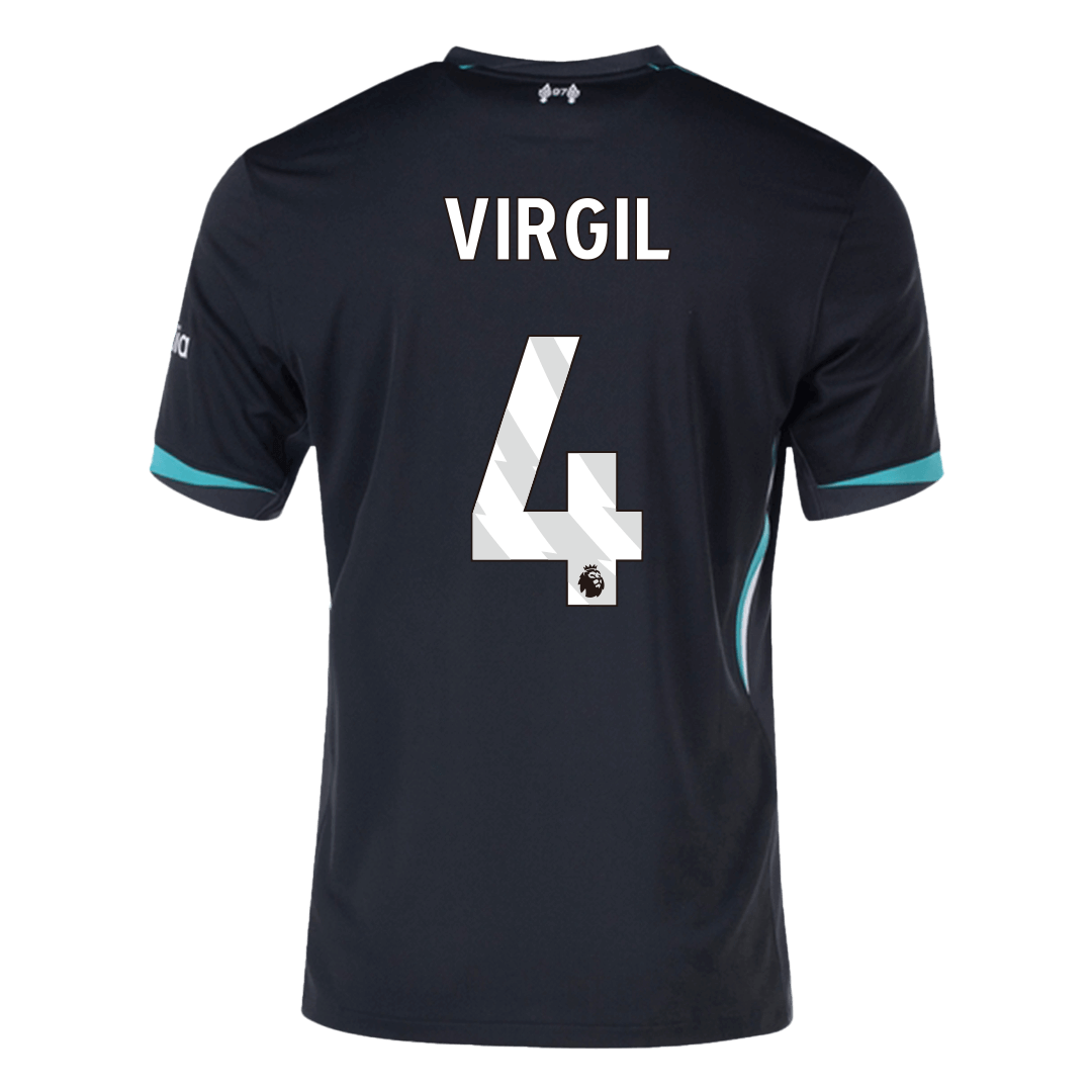 Liverpool Jersey Custom VIRGIL #4 Soccer Jersey Away 2024/25