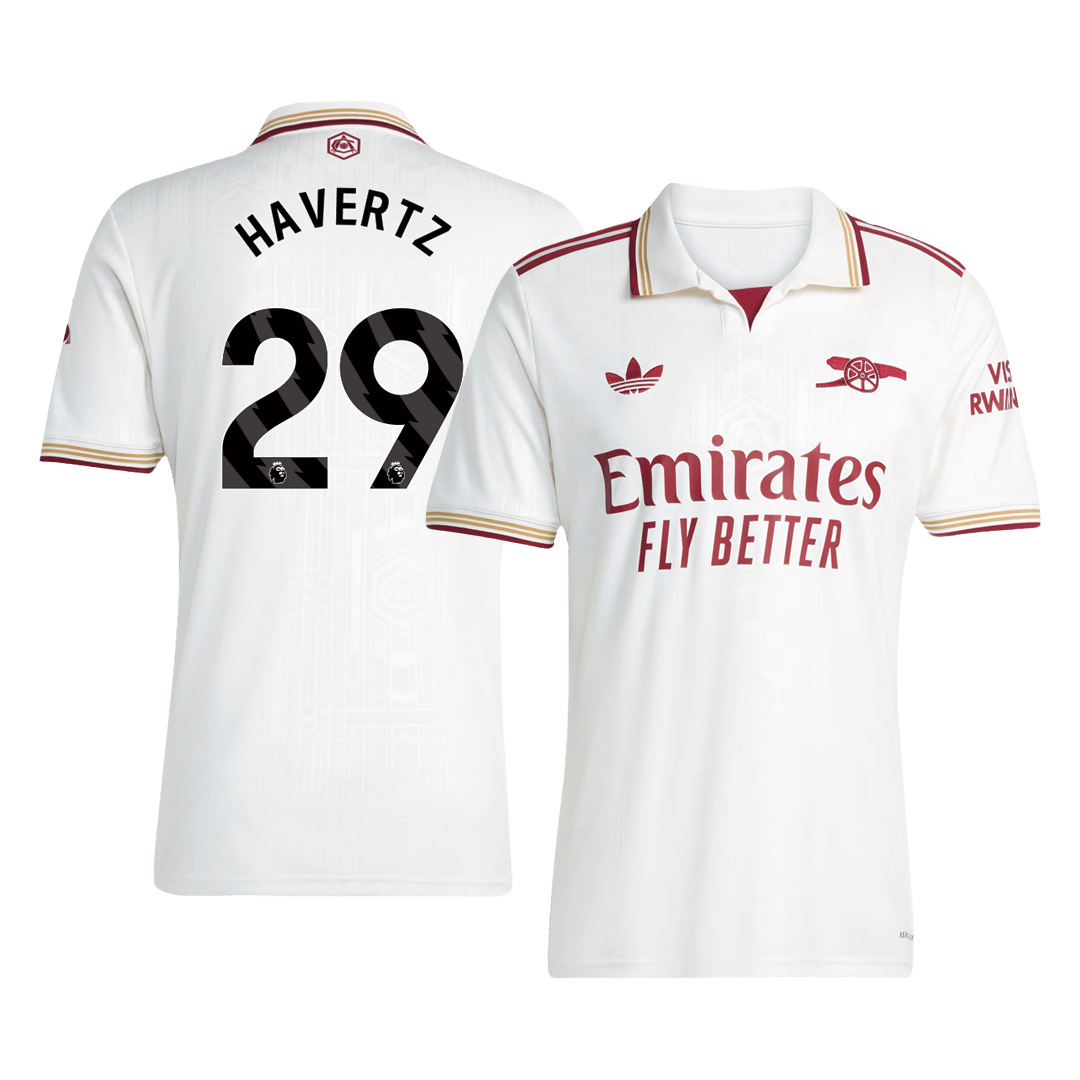 HAVERTZ #29 Arsenal Soccer Jersey Third Away Custom Shirt 2025/26