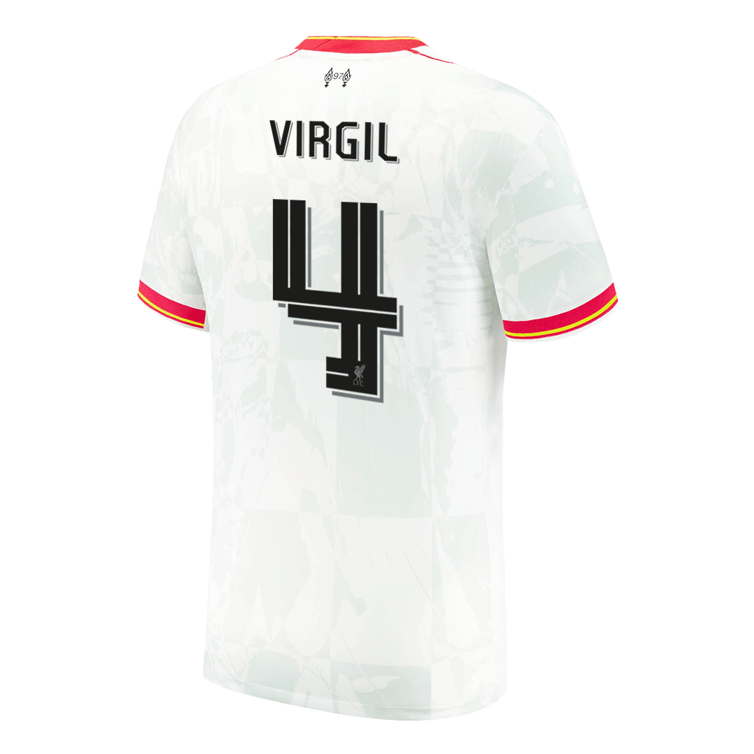 VIRGIL #4 Liverpool Soccer Jersey Third Away Custom Shirt 2024/25 - UCL