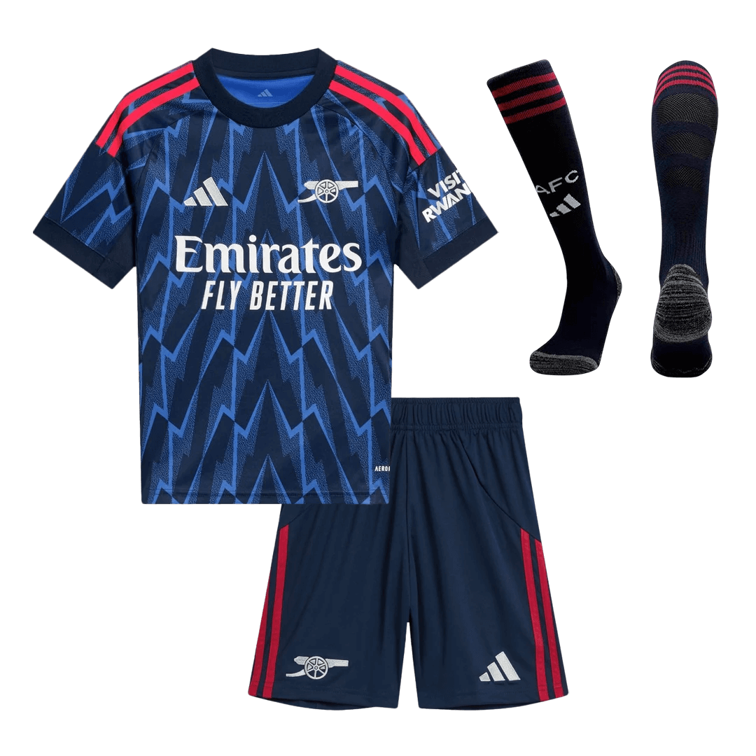 Kids Arsenal Custom Away Full Soccer Kits 2025/26
