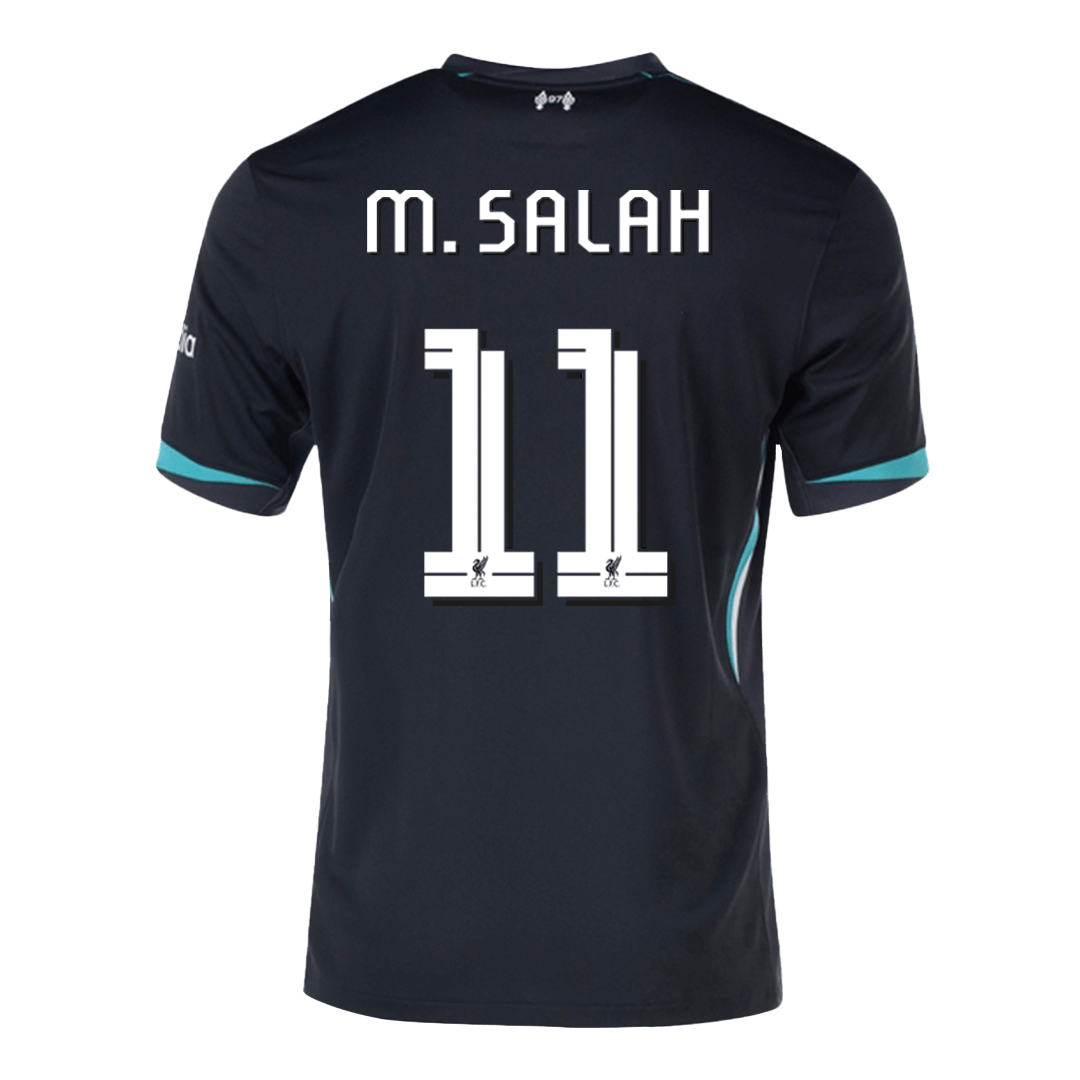 Liverpool Jersey Custom M.SALAH #11 Soccer Jersey Away 2024/25 - UCL
