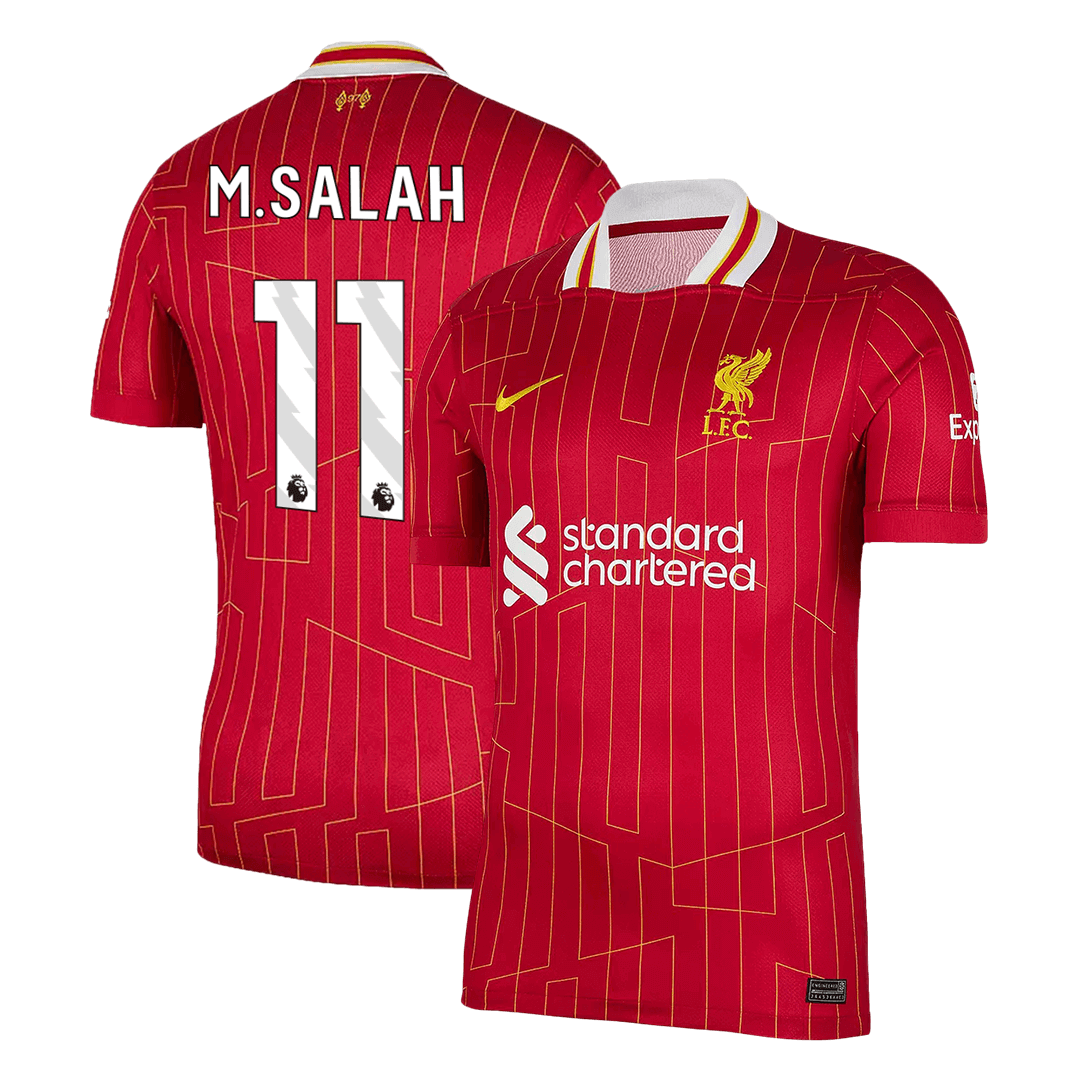 M.SALAH #11 Liverpool Soccer Jersey Home Custom Shirt 2024/25