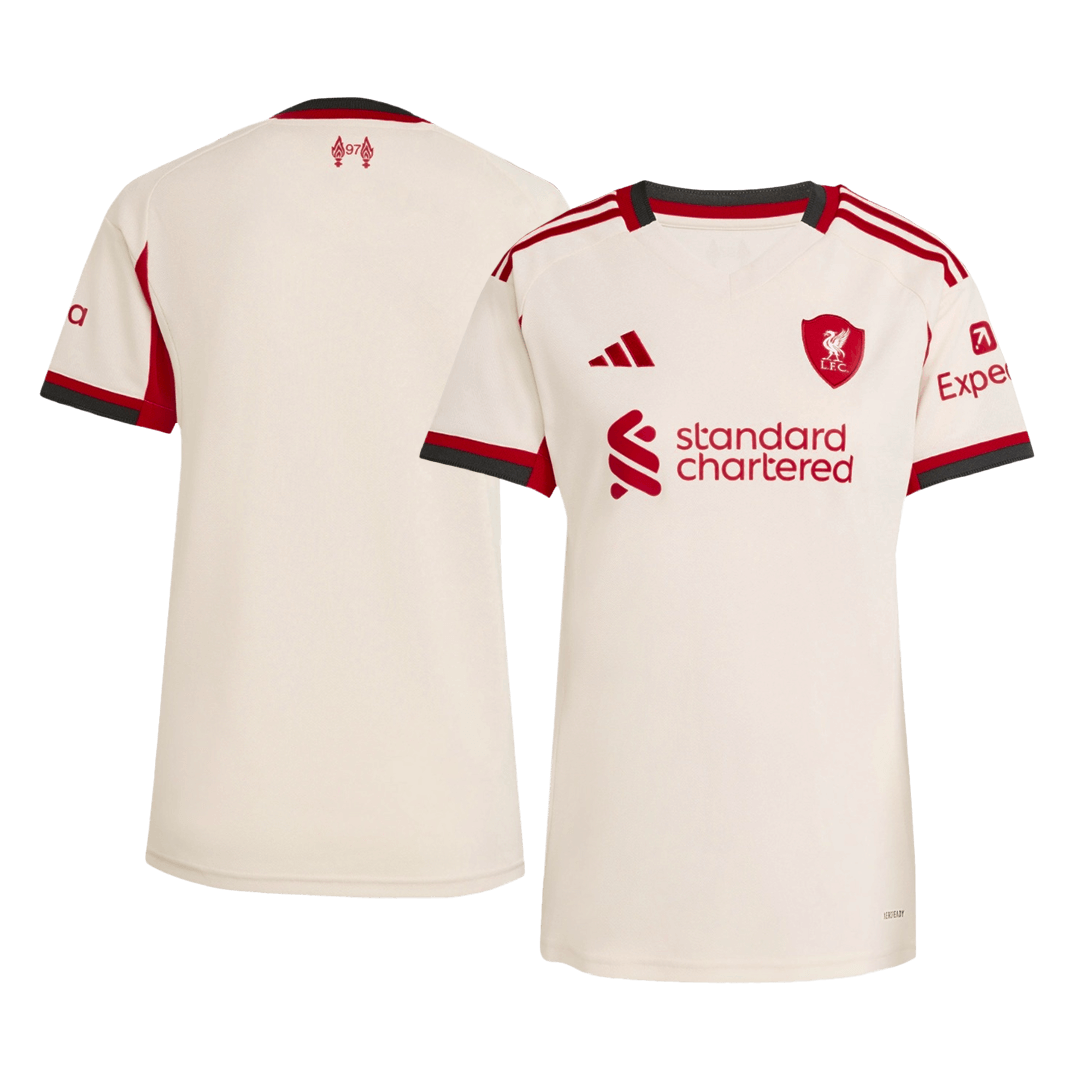 Liverpool Soccer Jersey Away Women's Custom Shirt 2025/26