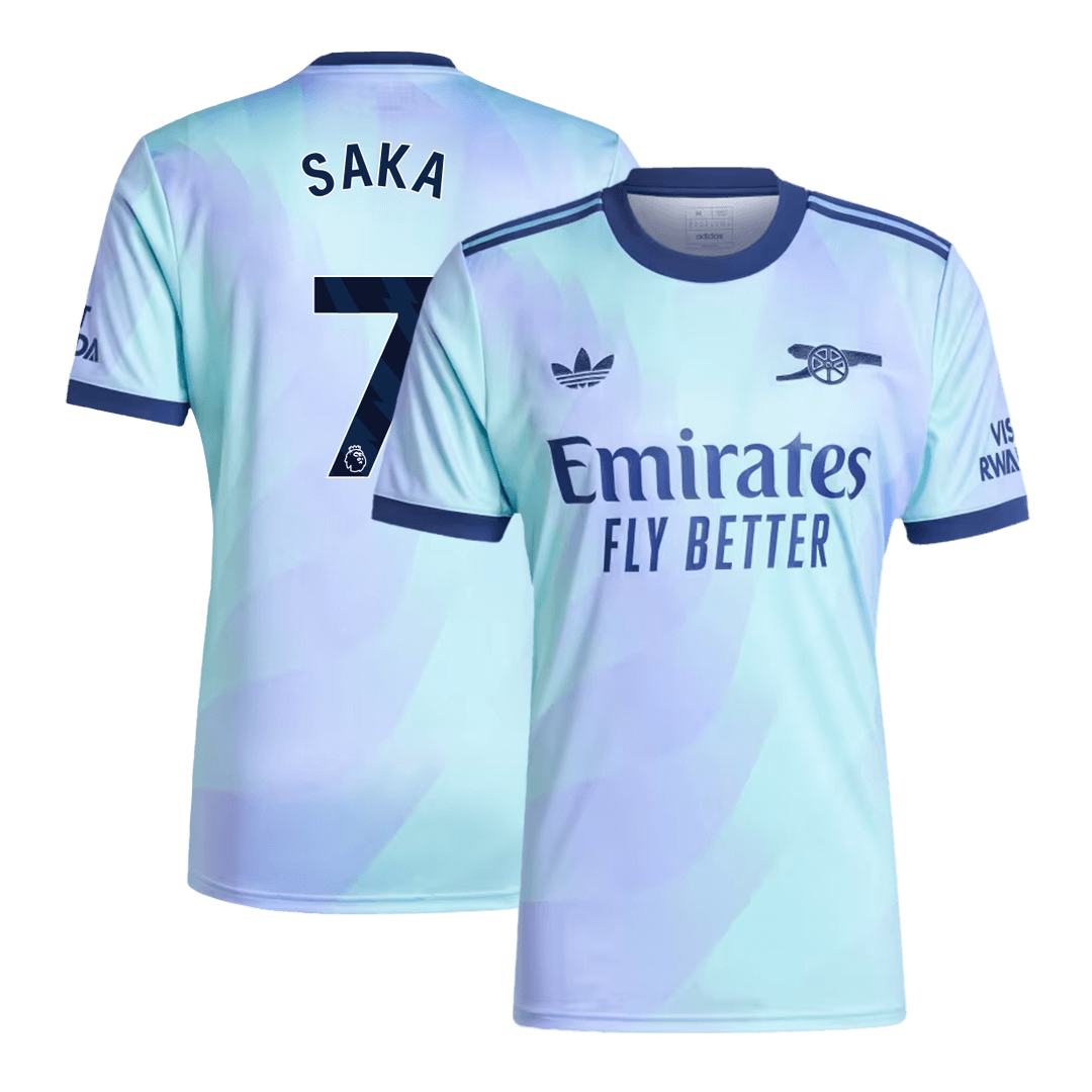Arsenal Jersey Custom SAKA #7 Soccer Jersey Third Away 2024/25