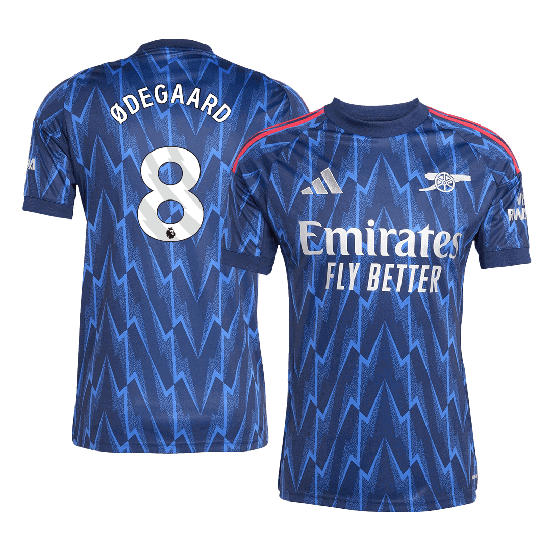 ØDEGAARD #8 Arsenal Soccer Jersey Away Custom Shirt 2025/26