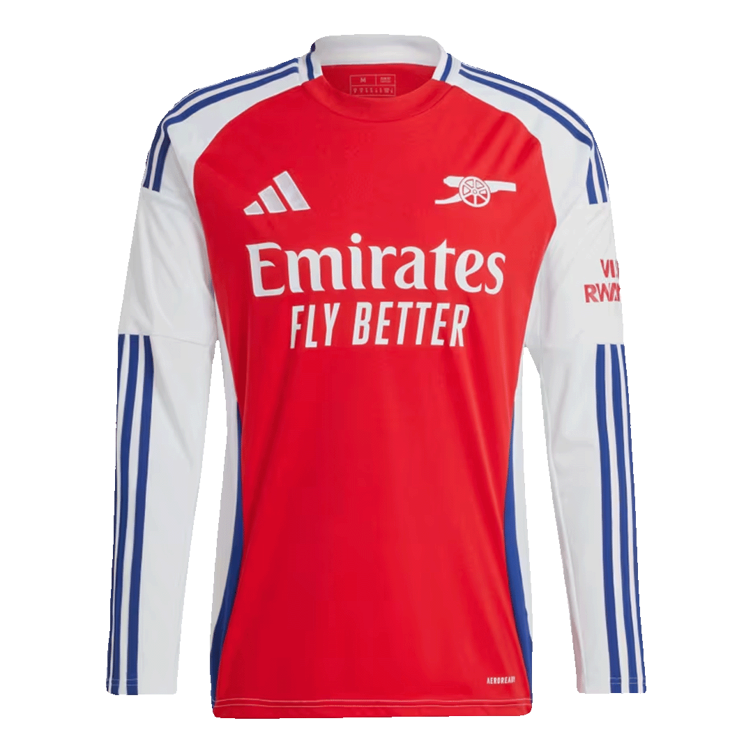 Arsenal Long Sleeve Jersey Home Football Shirt 2024/25