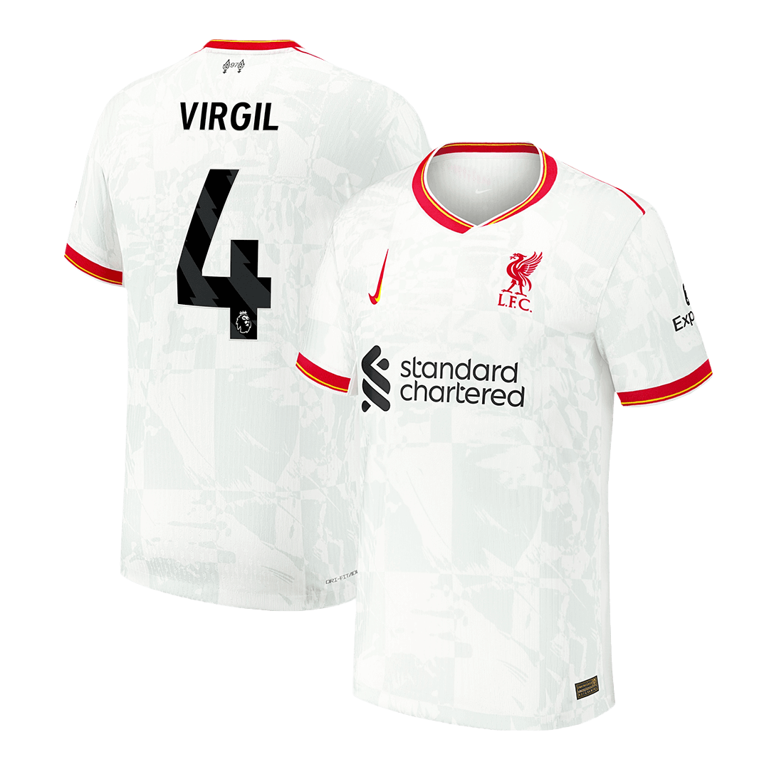 Liverpool VIRGIL #4 Third Away Custom Player Version Soccer Jersey 2024/25