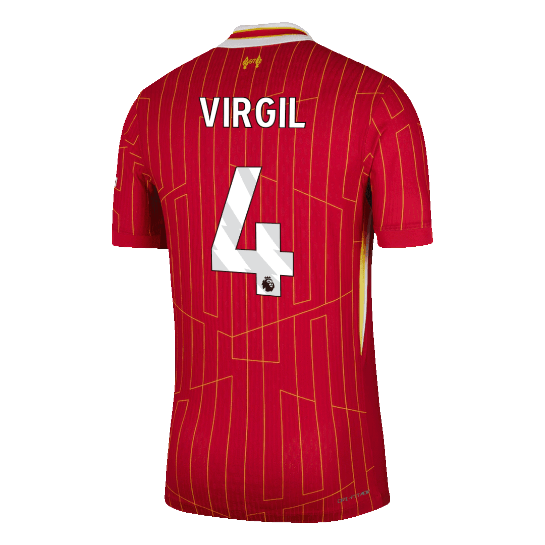 Liverpool VIRGIL #4 Home Custom Player Version Soccer Jersey 2024/25
