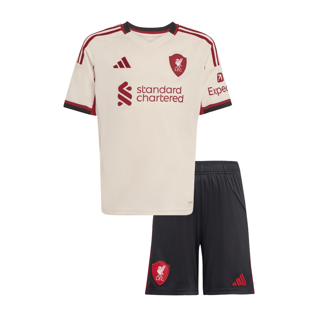 Kids Liverpool Custom Away Soccer Kits 2025/26