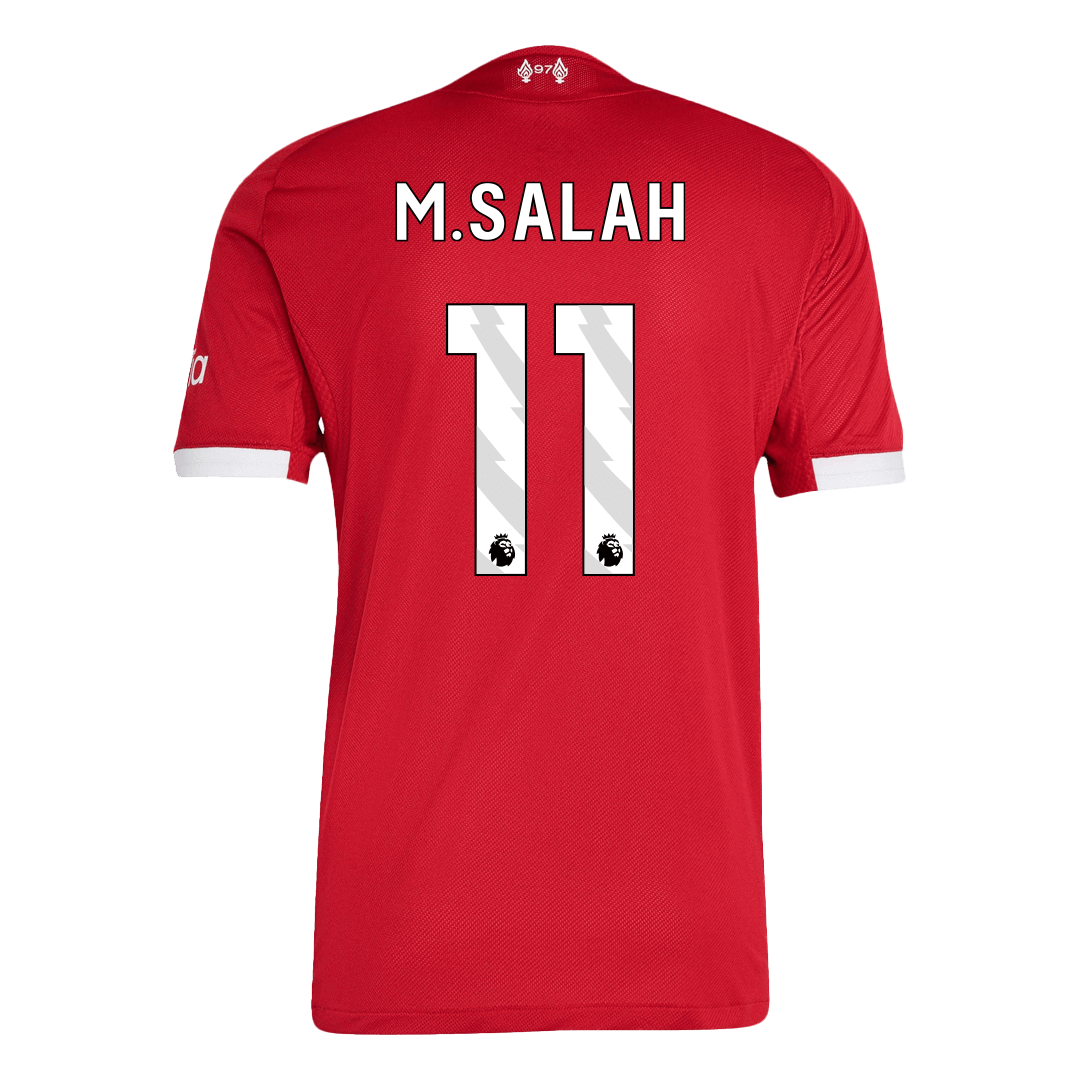 Authentic M.SALAH #11 Soccer Jersey Liverpool Home Shirt 2025/26