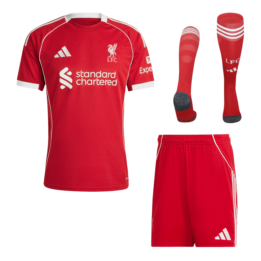 Liverpool Home Custom Full Soccer Kit 2025/26