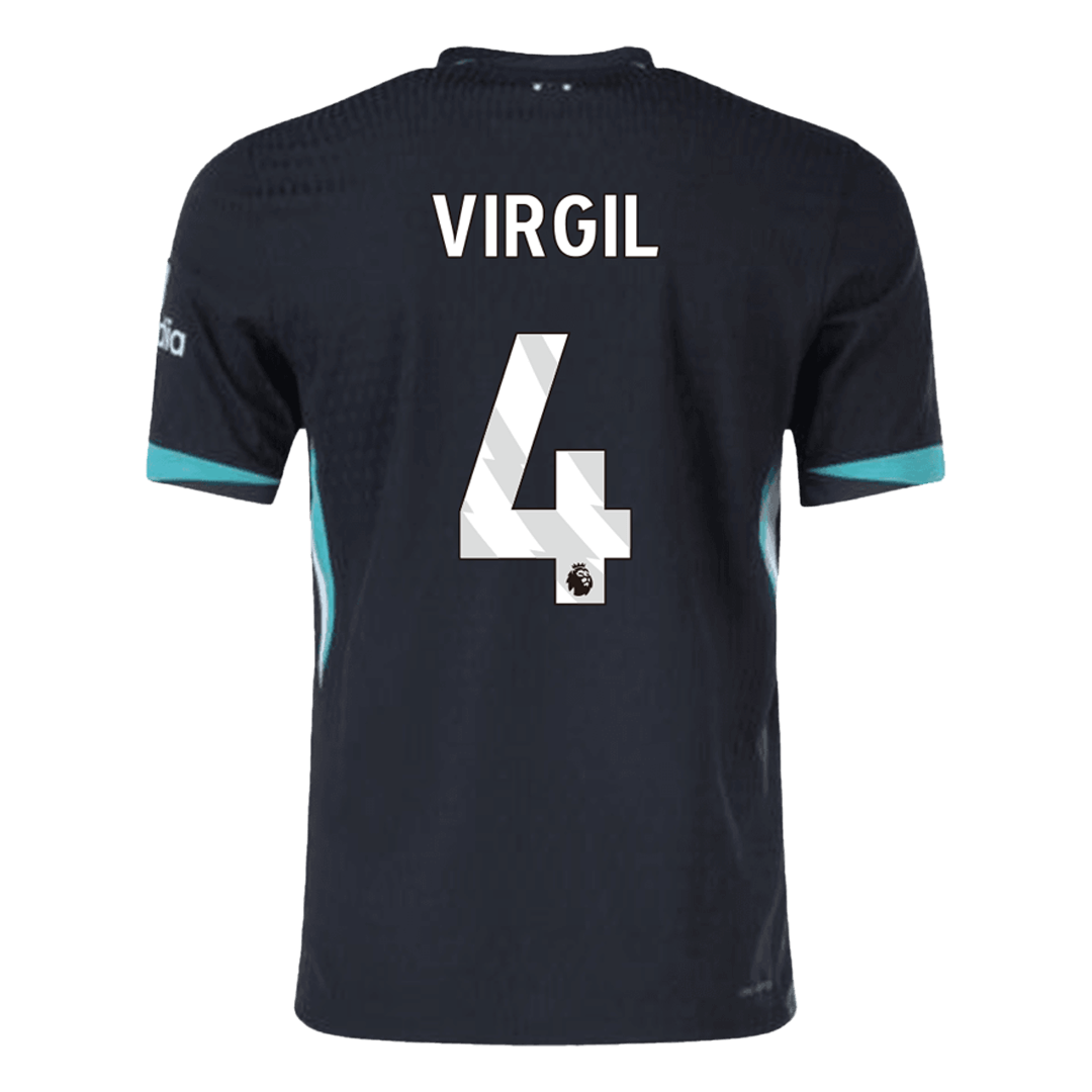 Liverpool VIRGIL #4 Away Custom Player Version Soccer Jersey 2024/25