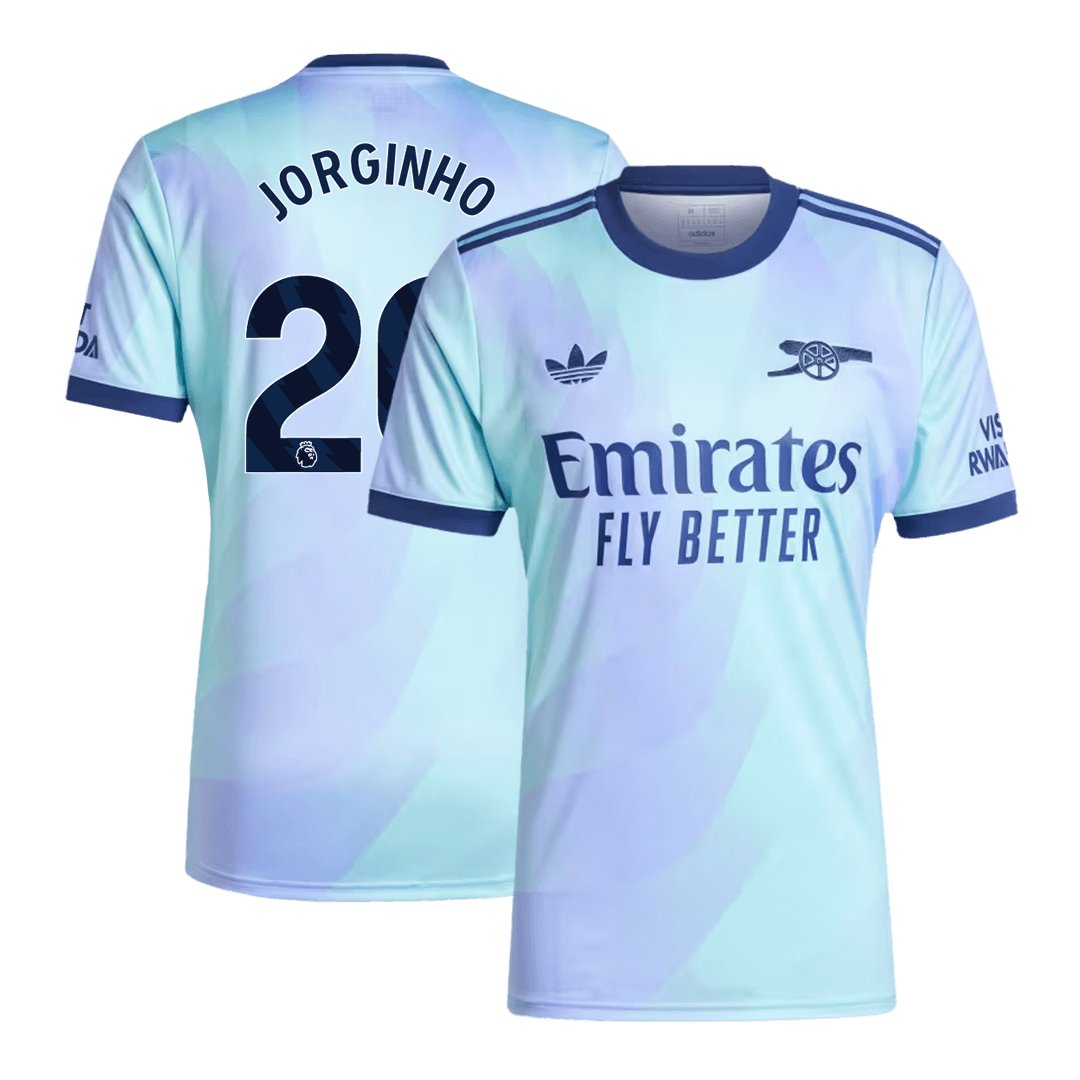 Arsenal Jersey Custom JORGINHO #20 Soccer Jersey Third Away 2024/25