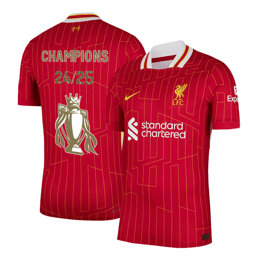 Liverpool Home Custom Player Version Soccer Jersey CHAMPIONS 2024/25
