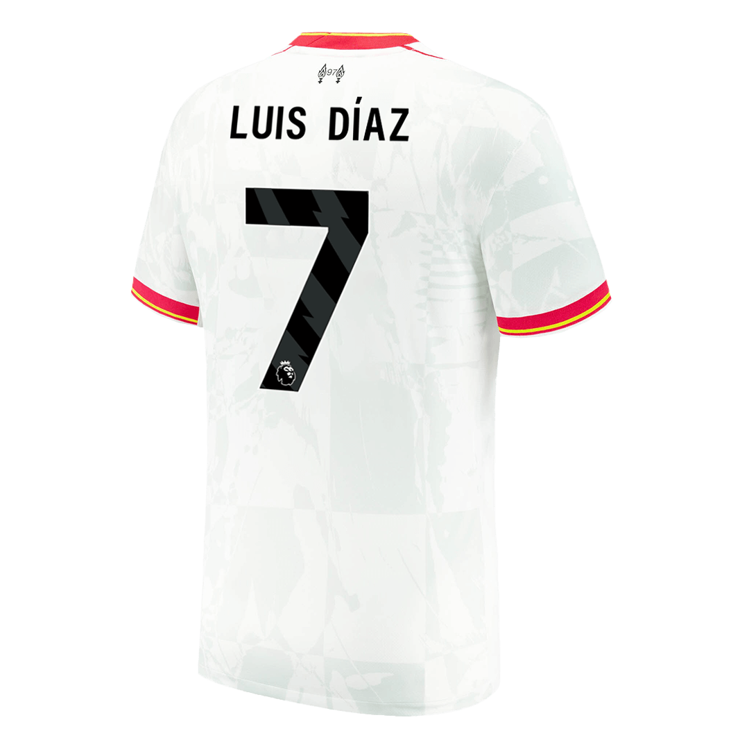 LUIS DÍAZ #7 Liverpool Soccer Jersey Third Away Custom Shirt 2024/25