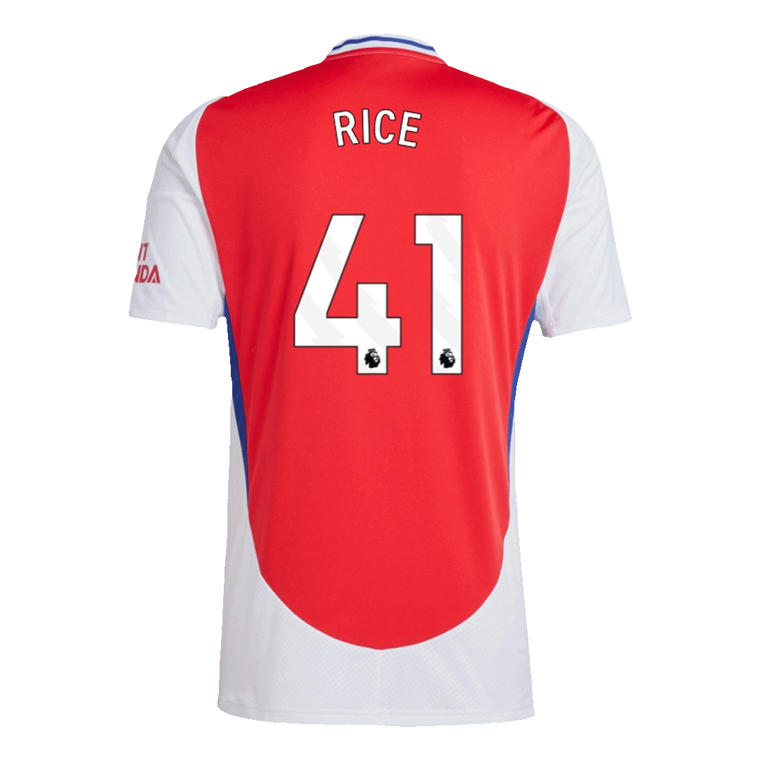 Arsenal Jersey Custom RICE #41 Soccer Jersey Home 2024/25