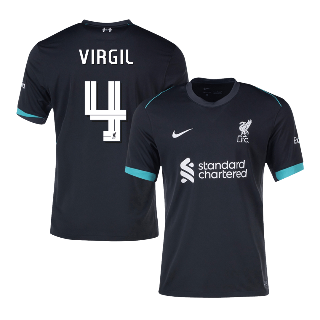 Liverpool Jersey Custom VIRGIL #4 Soccer Jersey Away 2024/25 - UCL