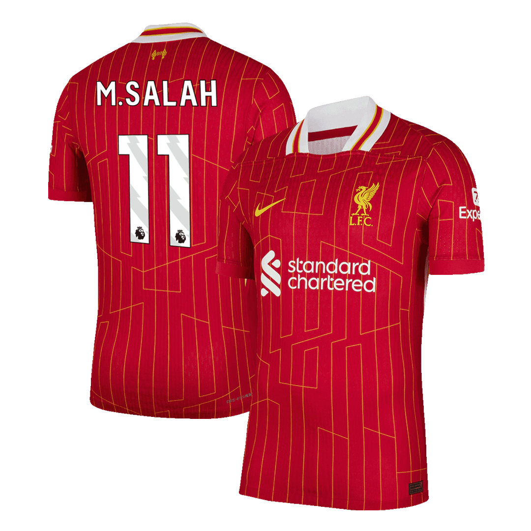 Liverpool M.SALAH #11 Home Custom Player Version Soccer Jersey 2024/25