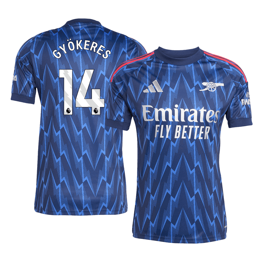 GYÖKERES #14 Arsenal Soccer Jersey Away Custom Shirt 2025/26