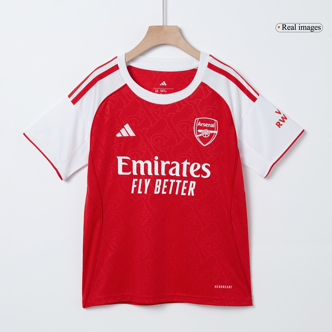 Kids Arsenal Custom Home Soccer Kits 2025/26