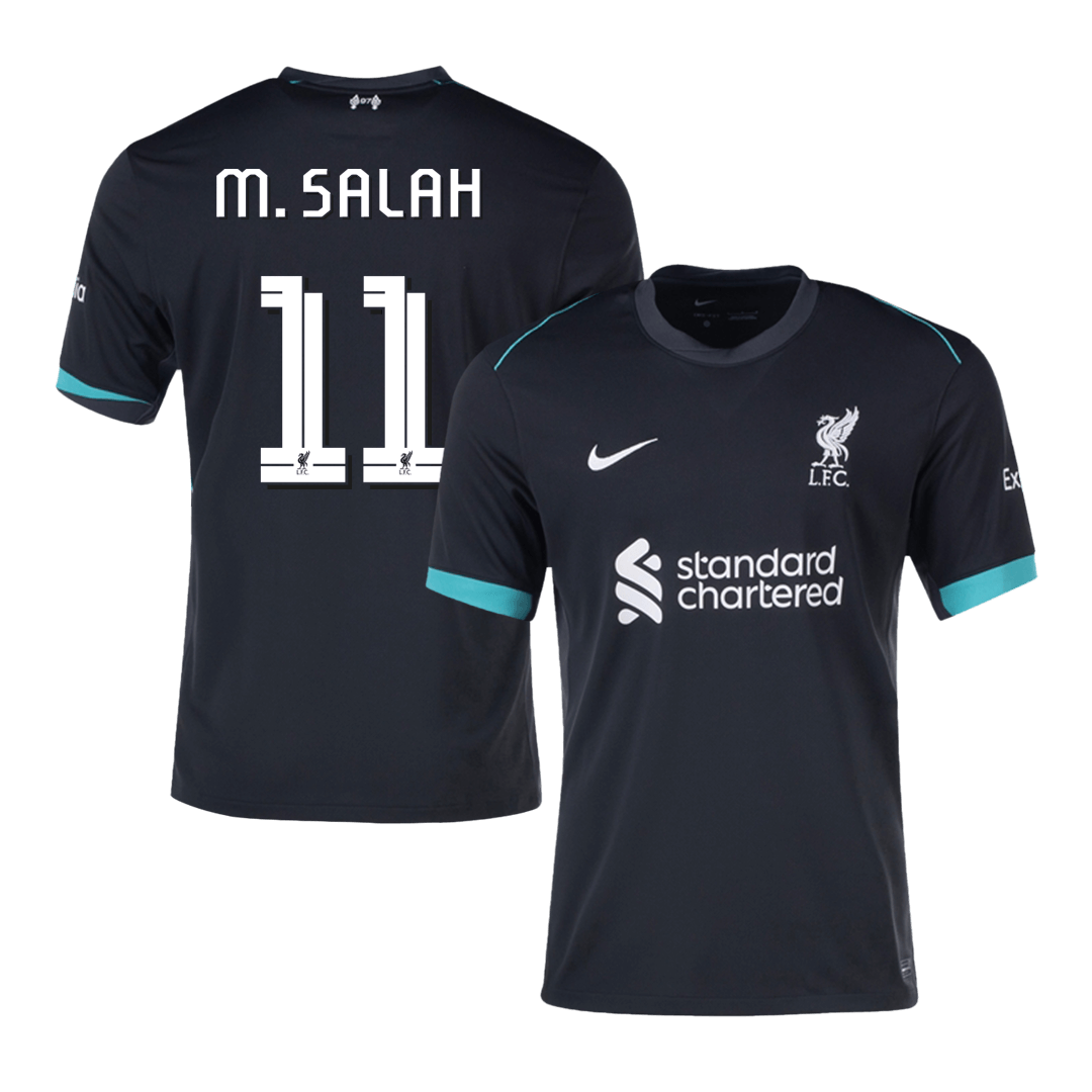 Liverpool Jersey Custom M.SALAH #11 Soccer Jersey Away 2024/25 - UCL