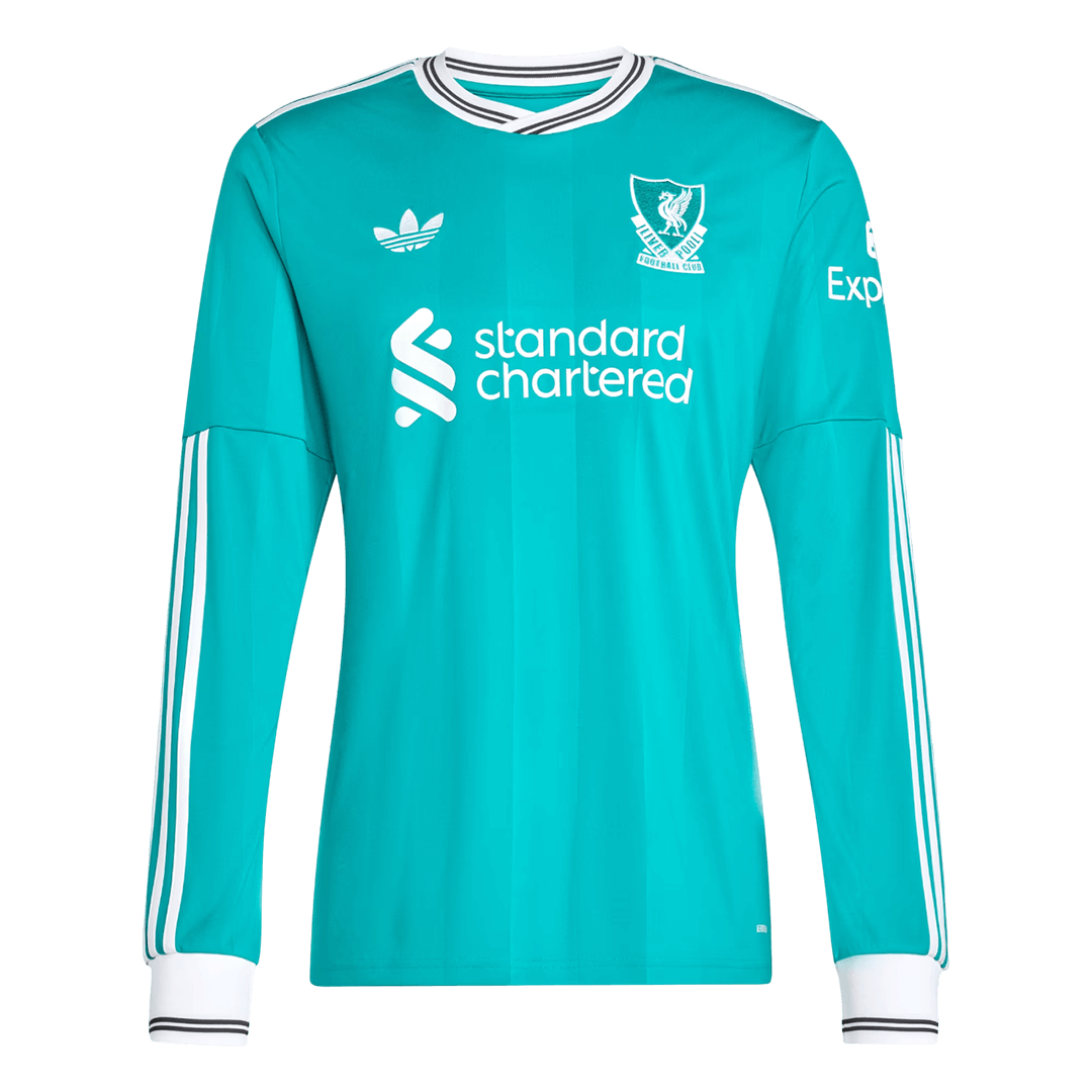 Liverpool Long Sleeve Jersey Third Away Football Shirt 2025/26