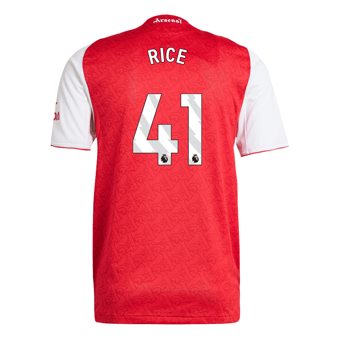 Authentic RICE #41 Soccer Jersey Arsenal Home Shirt 2025/26