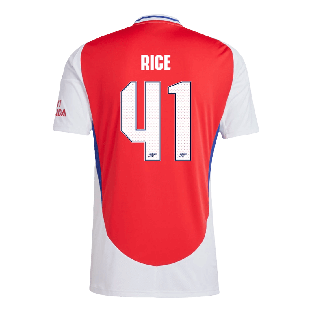 Arsenal Jersey Custom RICE #41 Soccer Jersey Home 2024/25 - UCL