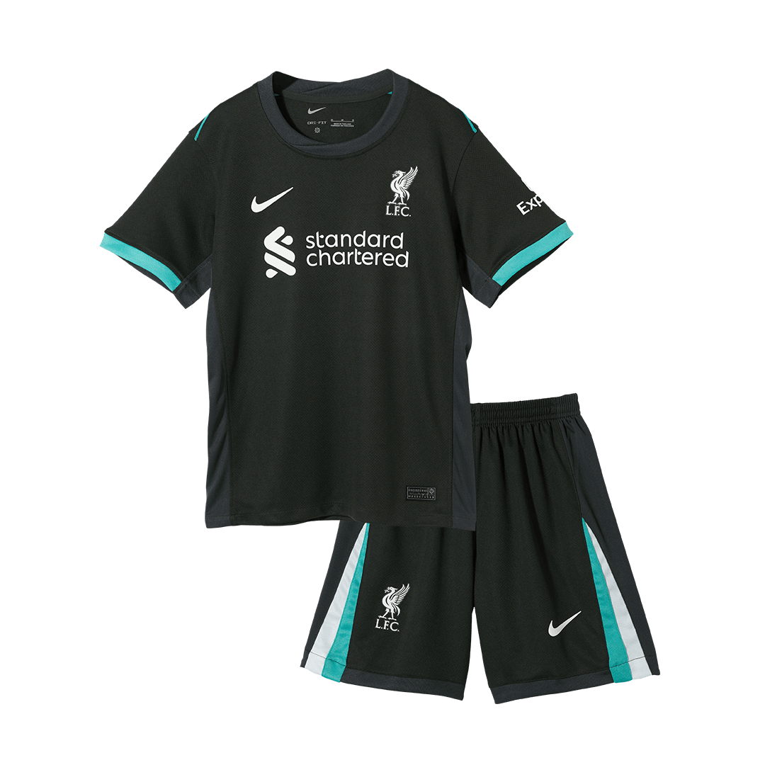 Kids Liverpool Custom Away Soccer Kits 2024/25