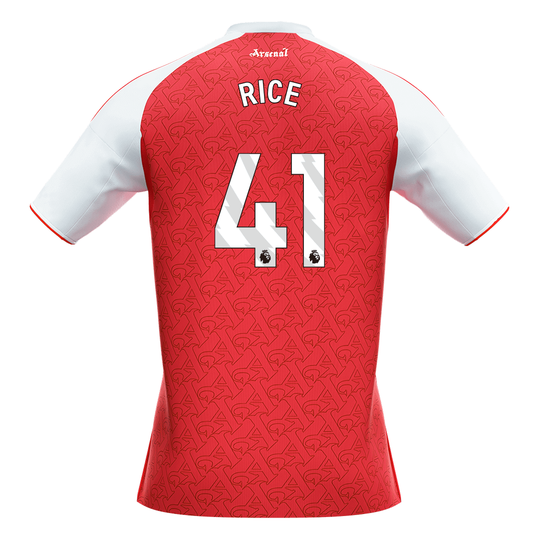 Arsenal Jersey Custom RICE #41 Soccer Jersey Home 2025/26
