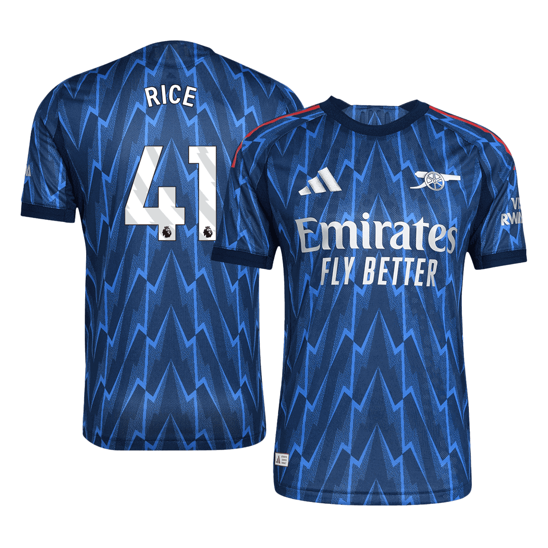 Arsenal RICE #41 Away Custom Player Version Soccer Jersey 2025/26