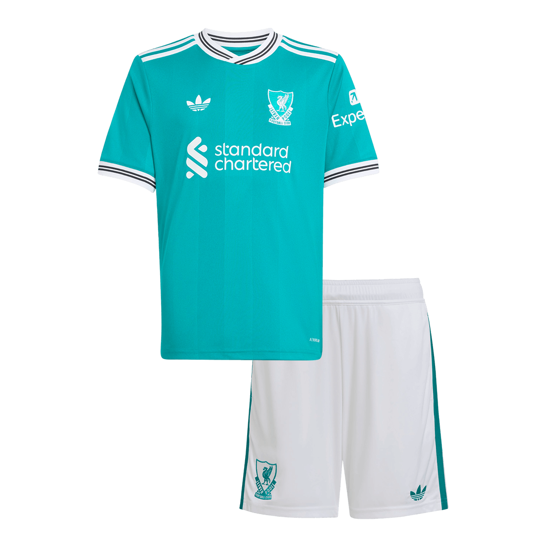Kids Liverpool Third Away Soccer Kits 2025/26