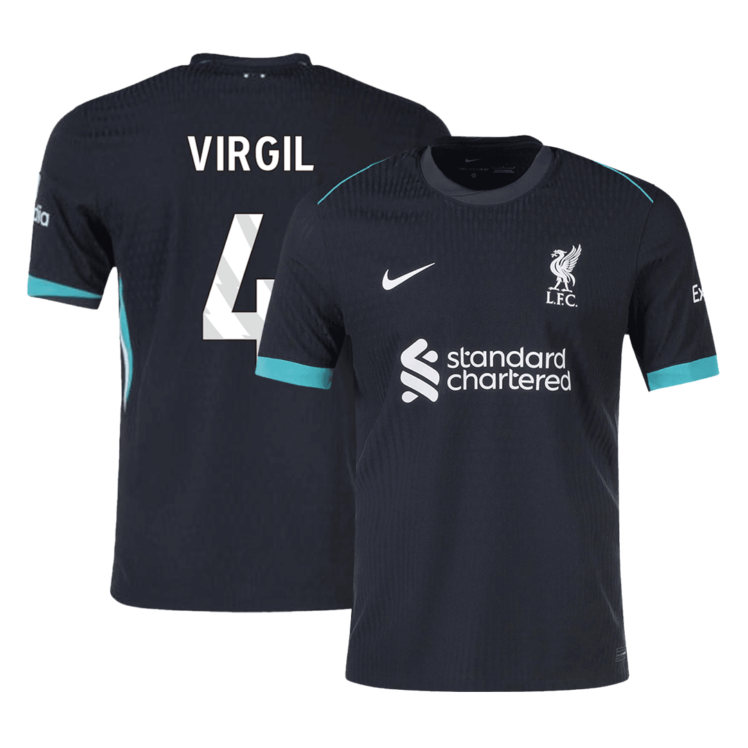 Liverpool VIRGIL #4 Away Custom Player Version Soccer Jersey 2024/25