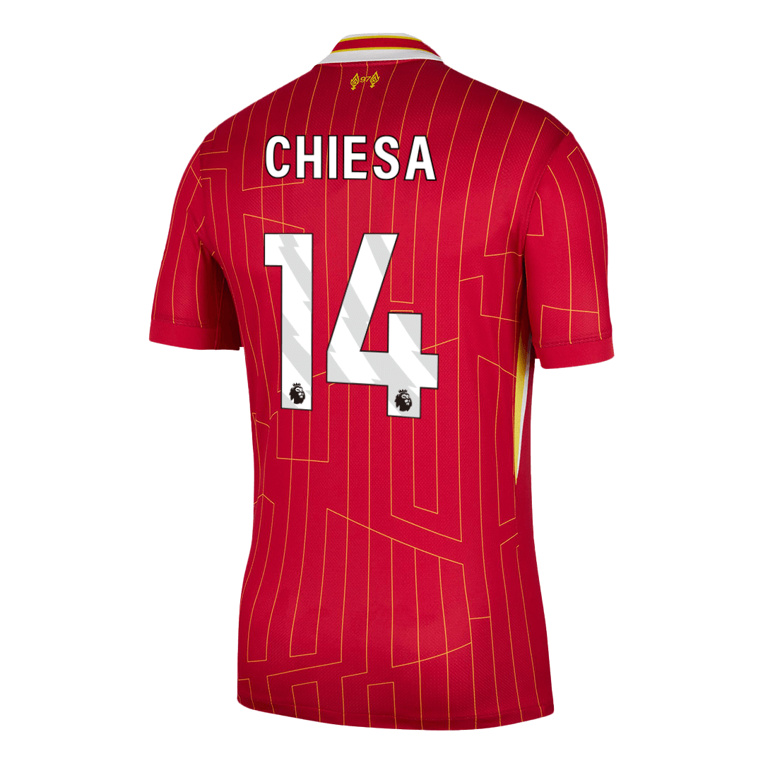 CHIESA #14 Liverpool Home Soccer Jersey 2024/25