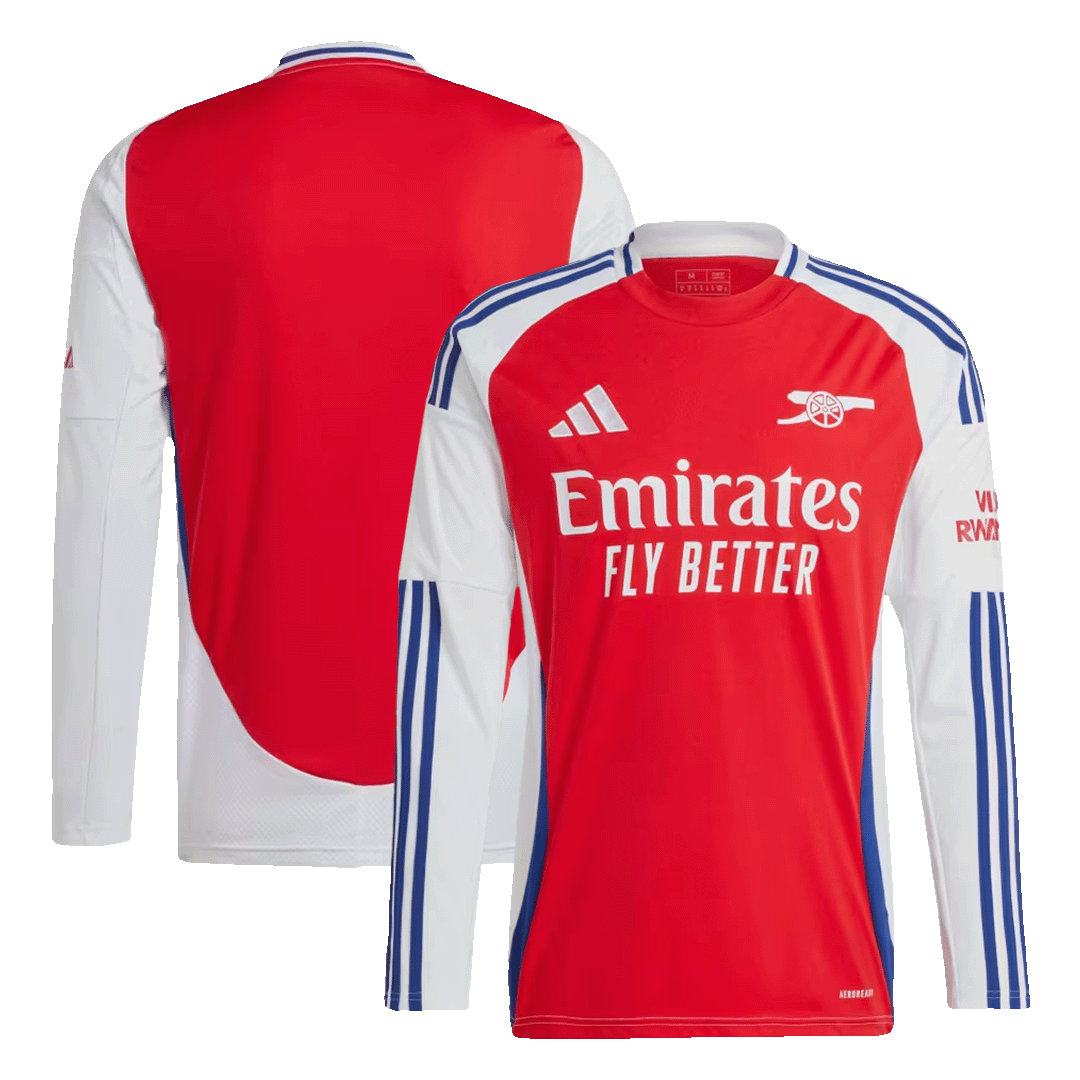 Arsenal Long Sleeve Jersey Home Football Shirt 2024/25