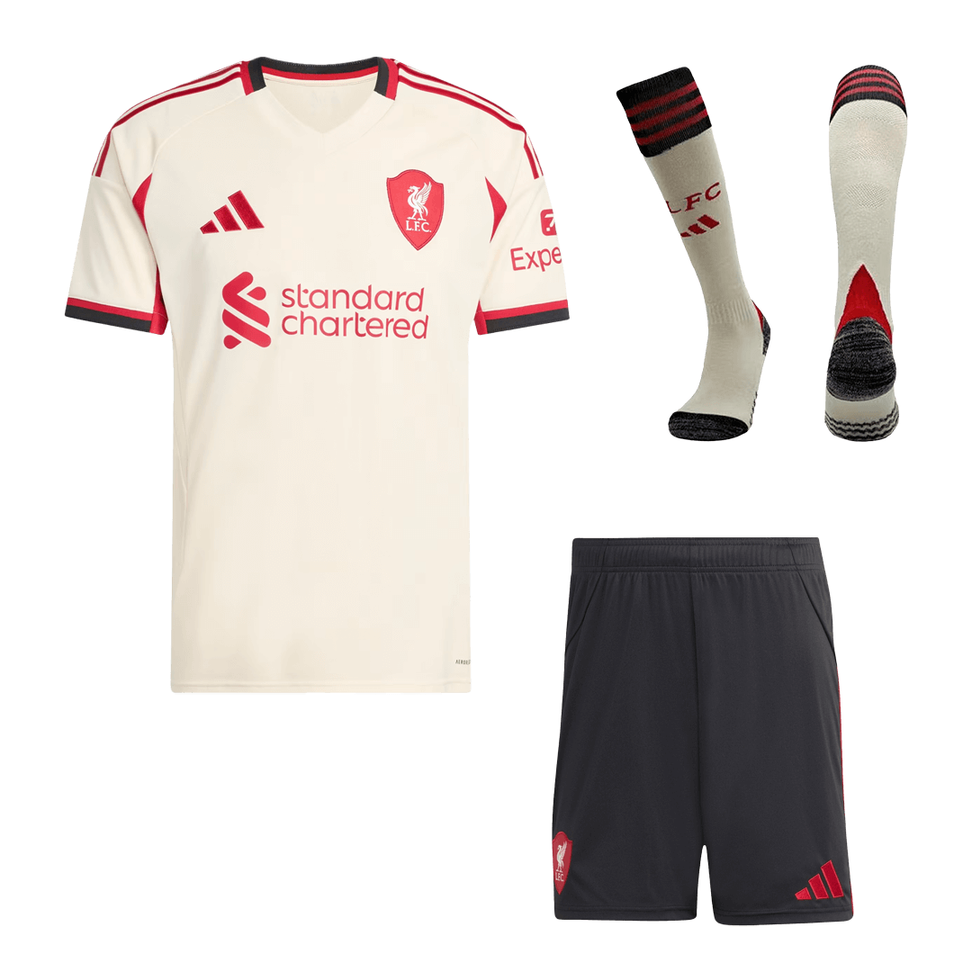 Liverpool Away Custom Full Soccer Kit 2025/26