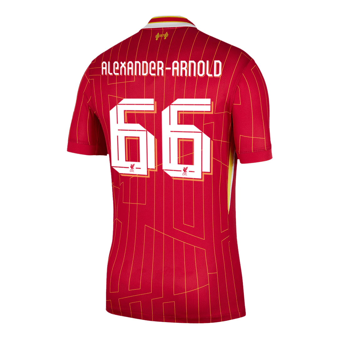Liverpool Jersey Custom ALEXANDER-ARNOLD #66 Soccer Jersey Home 2024/25 - UCL