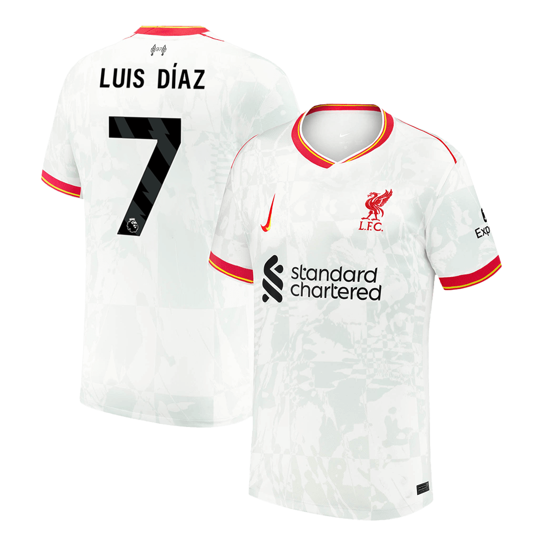 LUIS DÍAZ #7 Liverpool Soccer Jersey Third Away Custom Shirt 2024/25