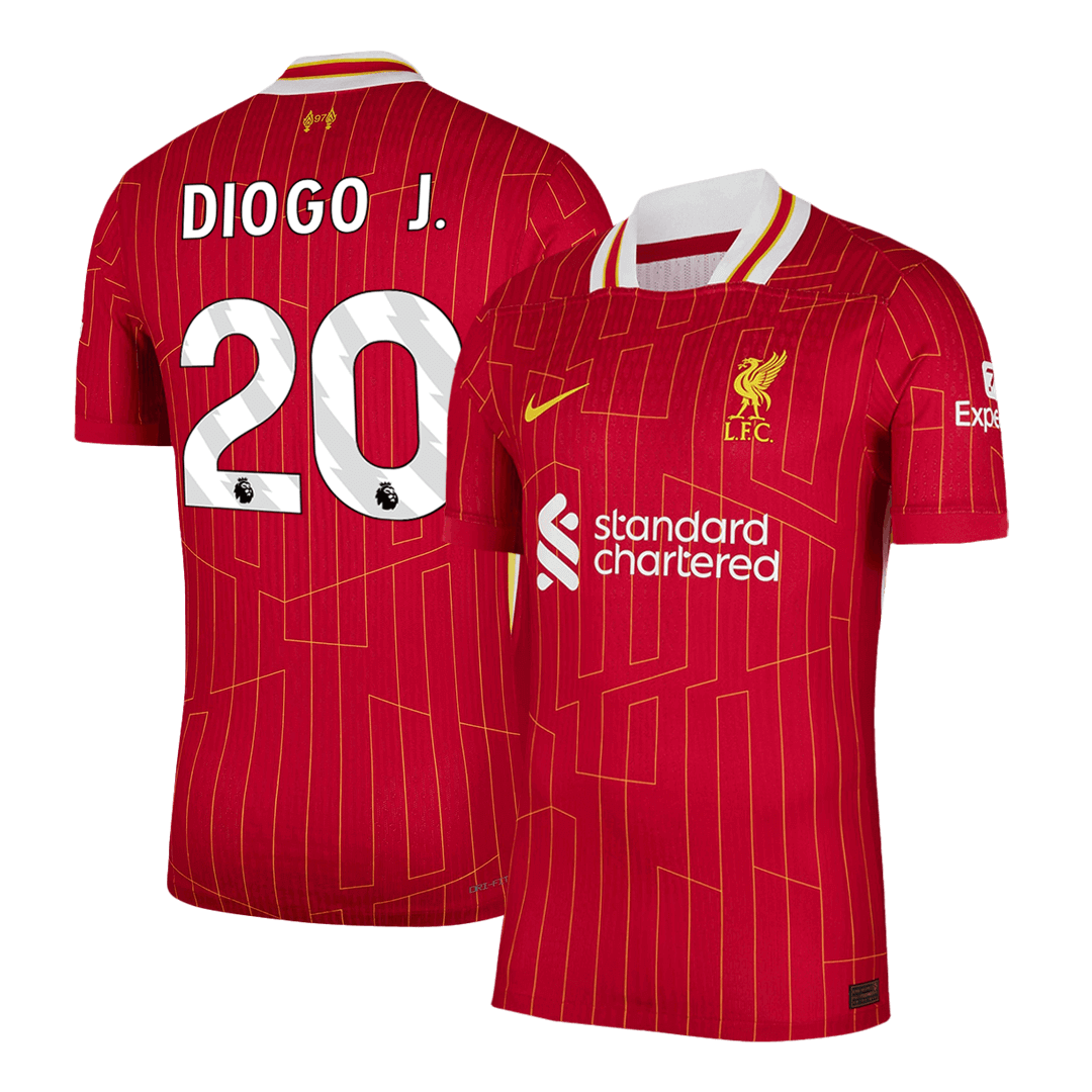 Liverpool DIOGO J. #20 Home Custom Player Version Soccer Jersey 2024/25