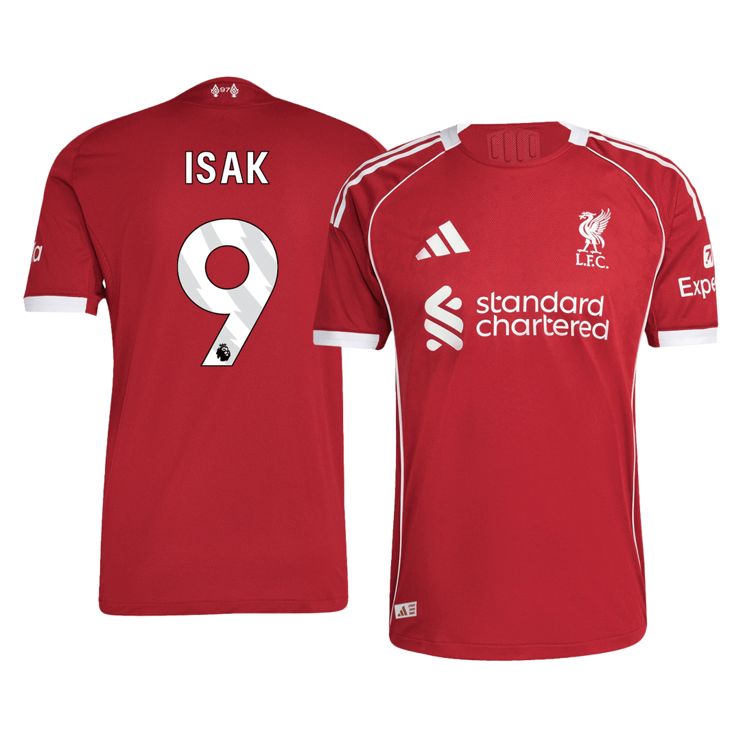Liverpool ISAK #9 Home Custom Player Version Soccer Jersey 2025/26