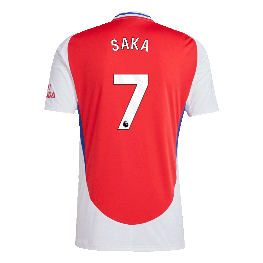SAKA #7 Arsenal Soccer Jersey Home Custom Shirt 2024/25