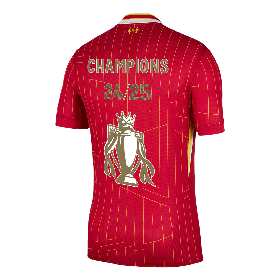 Liverpool CHAMPIONS 24/25 Jersey Custom Soccer Jersey Home 2024/25