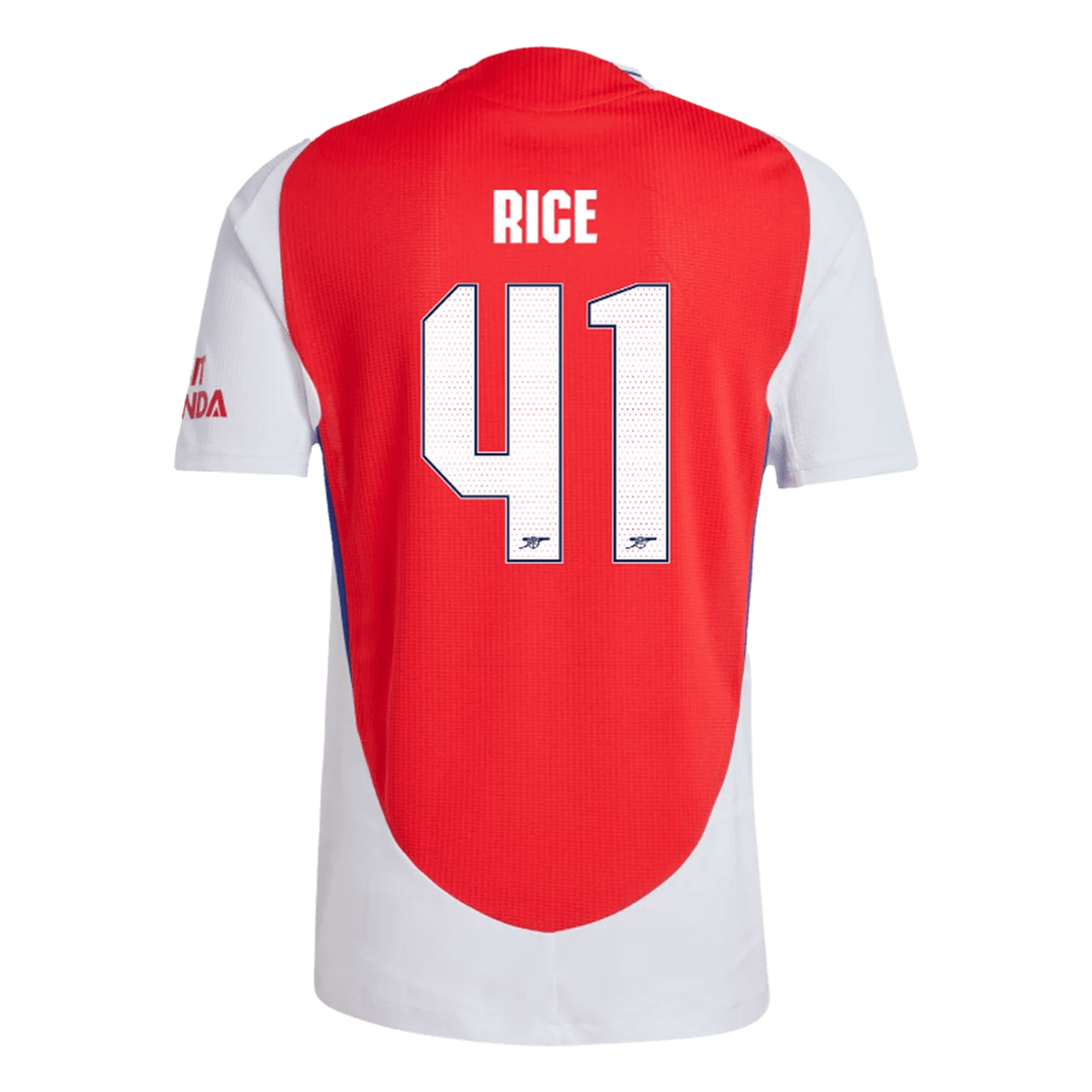Arsenal RICE #41 Home Custom Player Version Soccer Jersey 2024/25 - UCL