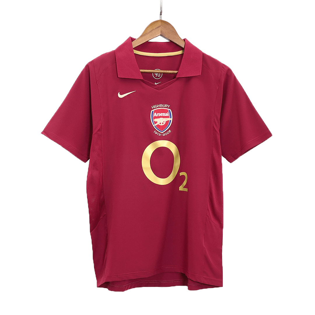 BERGKAMP #10 Arsenal Retro Jersey Home Soccer Shirt 2005/06