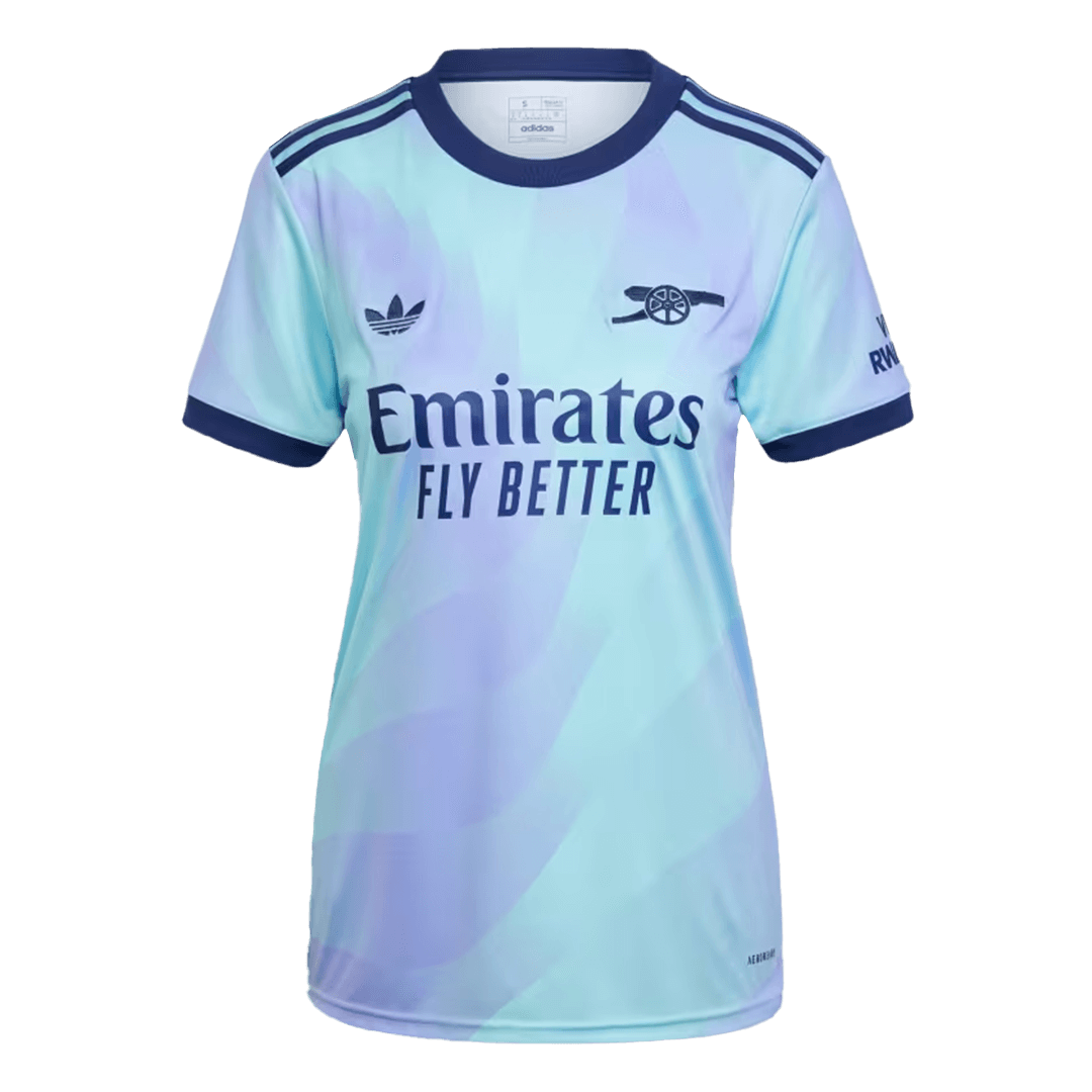 Arsenal Soccer Jersey Third Away Women's Custom Shirt 2024/25