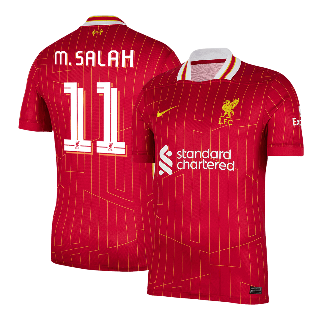 Liverpool Jersey Custom M.SALAH #11 Soccer Jersey Home 2024/25 - UCL