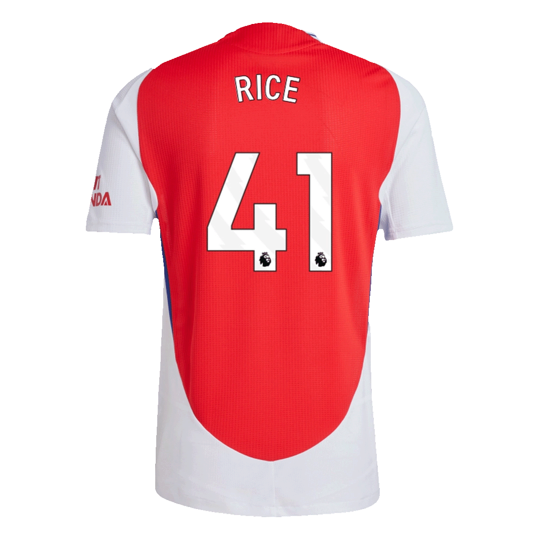 Arsenal RICE #41 Home Custom Player Version Soccer Jersey 2024/25