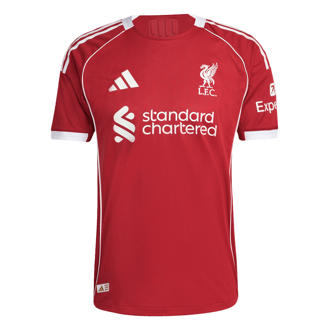 Liverpool Home Custom Player Version Soccer Jersey 2025/26