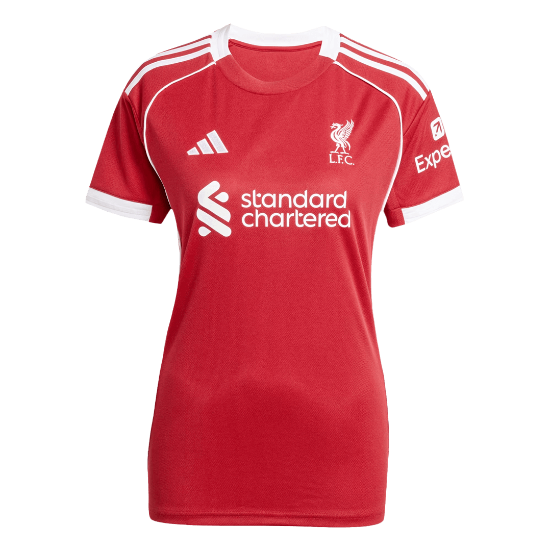Liverpool Soccer Jersey Home Women's Custom Shirt 2025/26